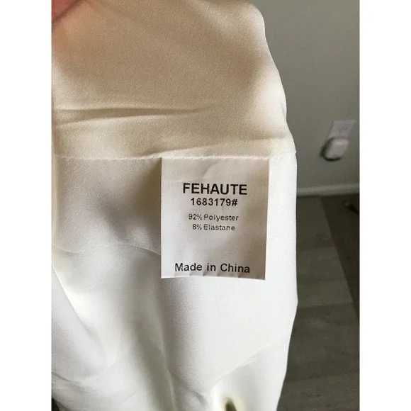 Fehaute Women's White Lace Classic Square Neck A-Line Maxi Dress Size XXL NWT - Picture 7 of 10